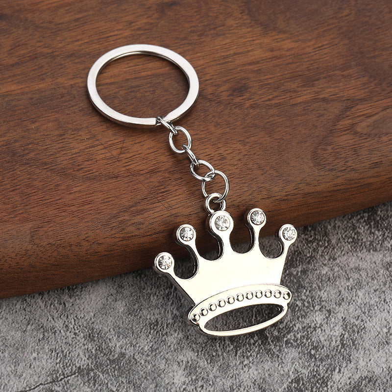 Diamond Crown Keychain High-end Gift Metal Pendant