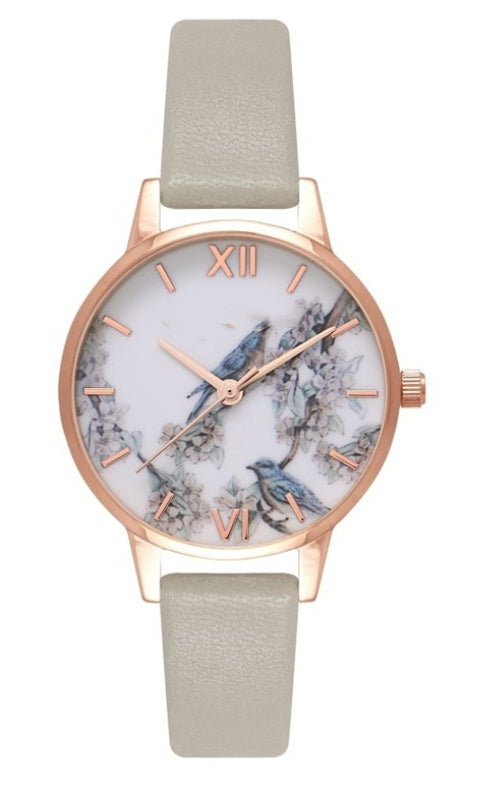 Fine strap ladies watch cuckoo fashion stainless steel with rose gold quartz watch