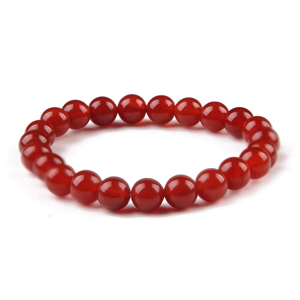 Red Onyx Tiger Eye Stone Couple Bracelet