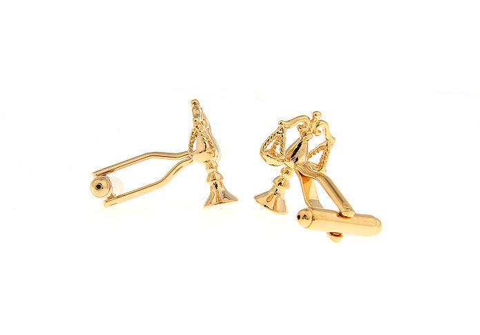 Earthy Gold Scale Balance Cufflinks