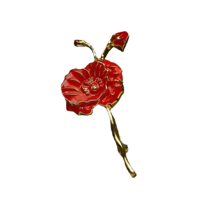 Lily Tulip Camellia Brooch For Women