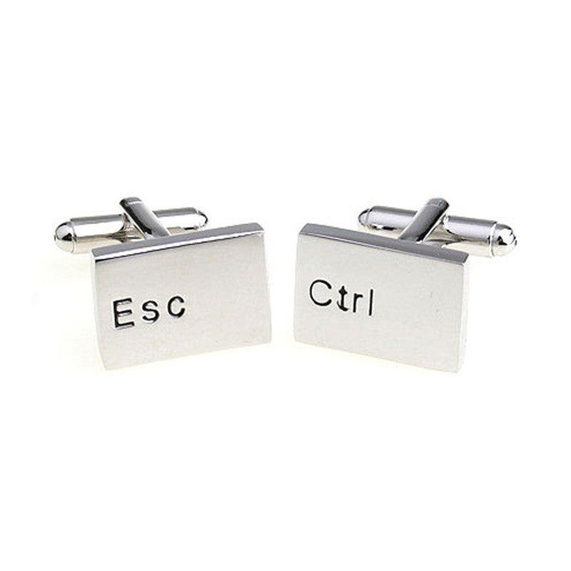 Metal Letter French Shirt Men's Cufflinks