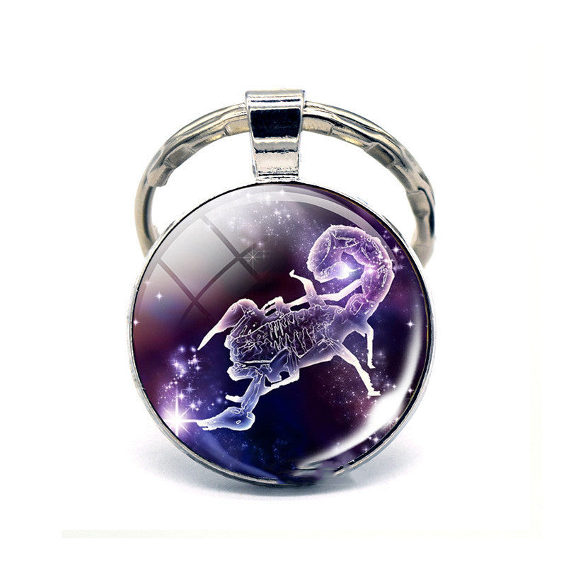 Twelve Constellation Keychain Birthday Gift