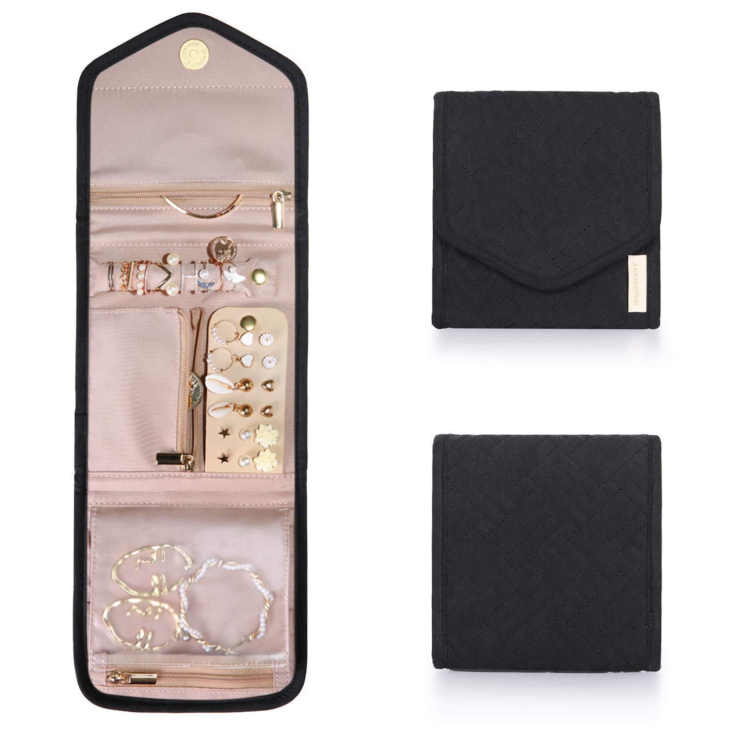 Foldable Makeup & Jewelry Storage Clutch