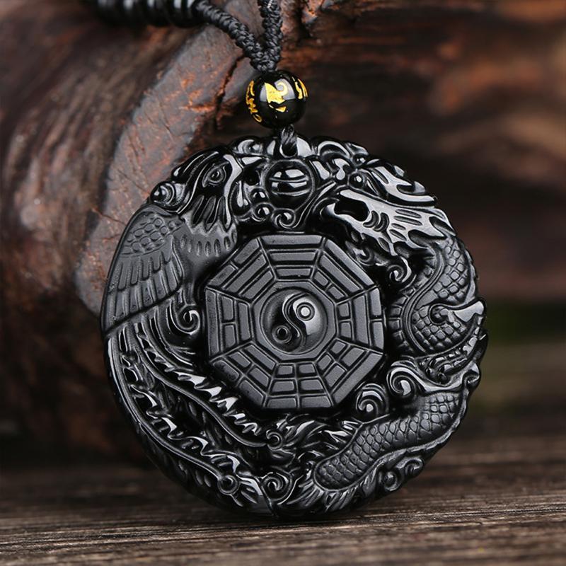 Lucky Pendant Black Chains