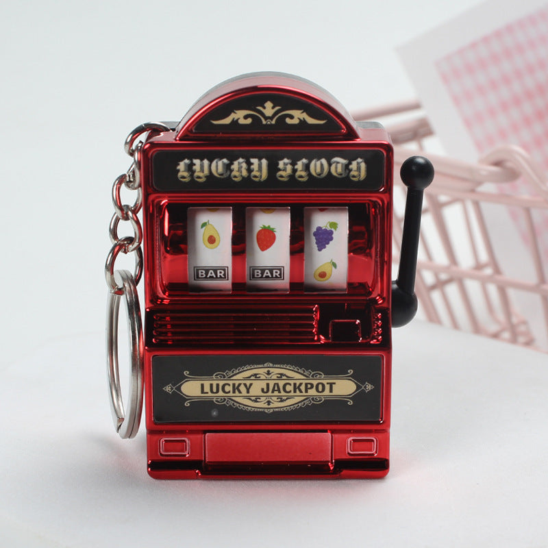 Home Fashion Mini Fruit Machine Keychain Charm