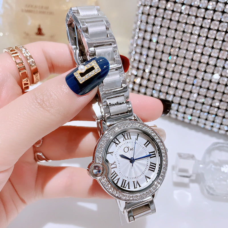 Women's Steel Band Diamond Micro-engraving Fashion Personality Watch