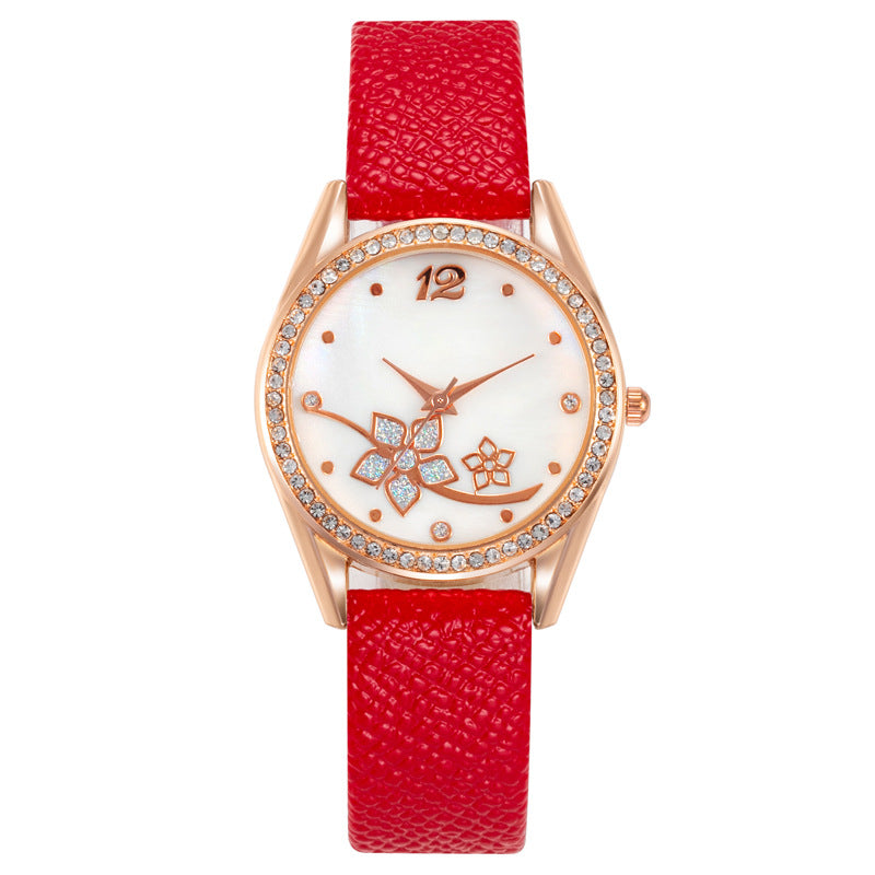 Fashion Plaid Pattern Women's Decorative Watch