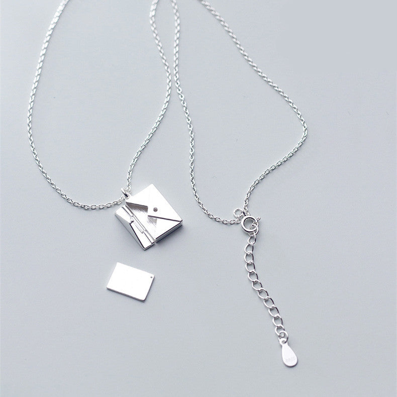 Envelope and Letter Pendant Necklace