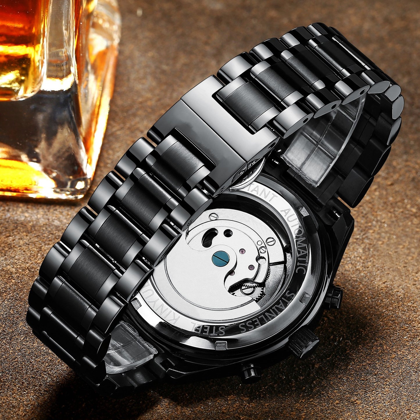 Men's Fully Automatic Mechanical Watch Fashion Calendar Waterproof