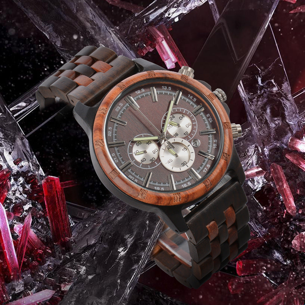 Men's Multi-function Quartz Watch Business Luminous