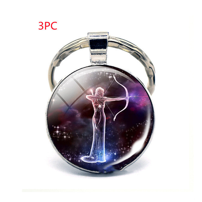 Twelve Constellation Keychain Birthday Gift