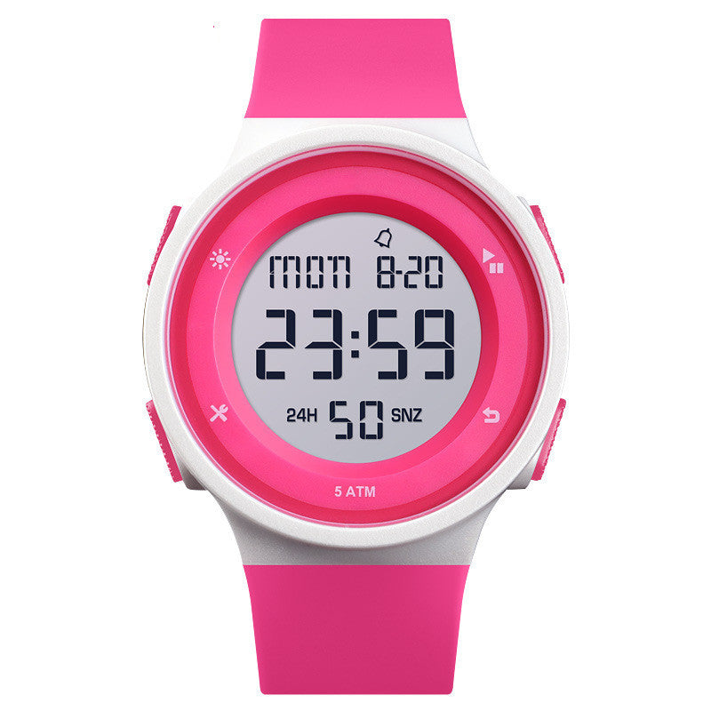 Outdoor Sports Silicone Band Couple Electronic Watch