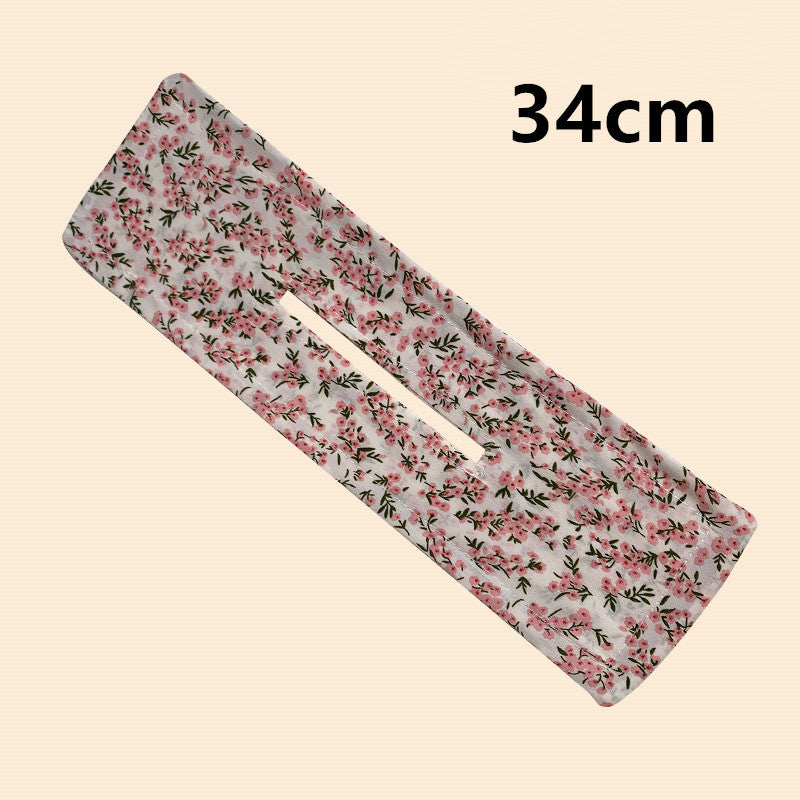 Printed Headband Hair Coiler French Vintage Bow