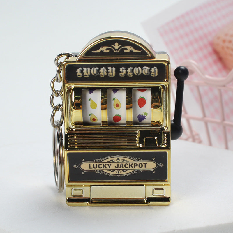 Home Fashion Mini Fruit Machine Keychain Charm