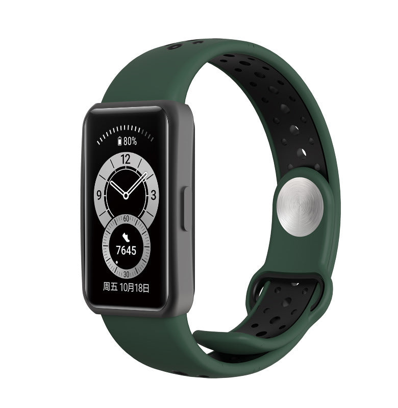 Two-color Smart Silicone Sports Bracelet Strap