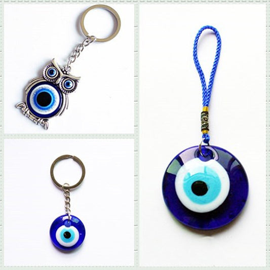 Retro Creative Turkish Glass Blue Eye Pendant
