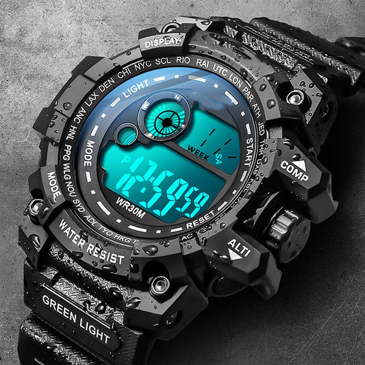 Waterproof Luminous Digital Display Men's And Women's Electronic Watch