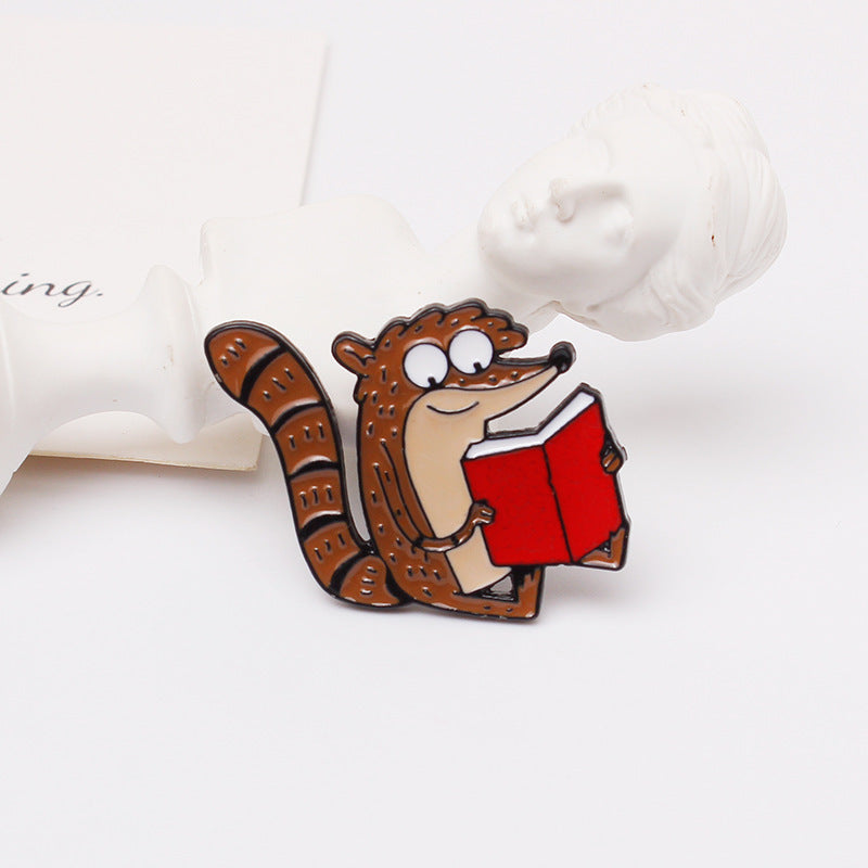 Creative Cartoon Squirrel Metal Brooch