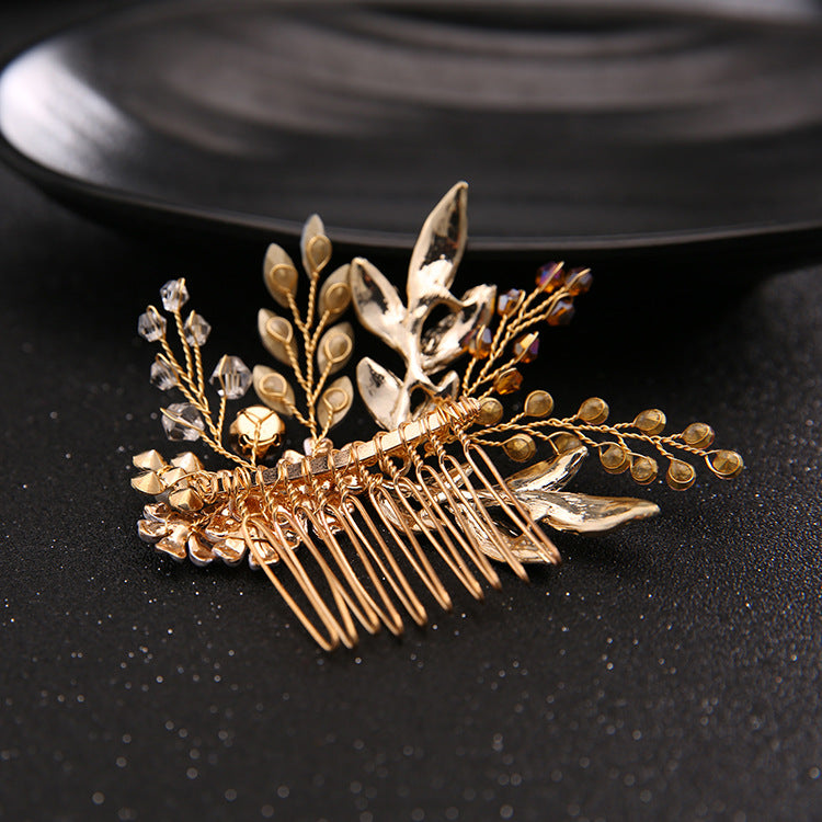 New Handmade Hairband Gold Leaf Headdress Bridal Hair Accessories Bridal Jewelry