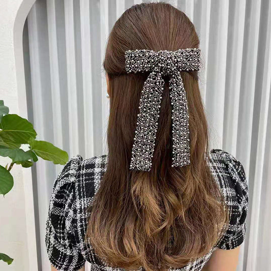 Glass Diamond Beaded Ladies Ponytail Clip