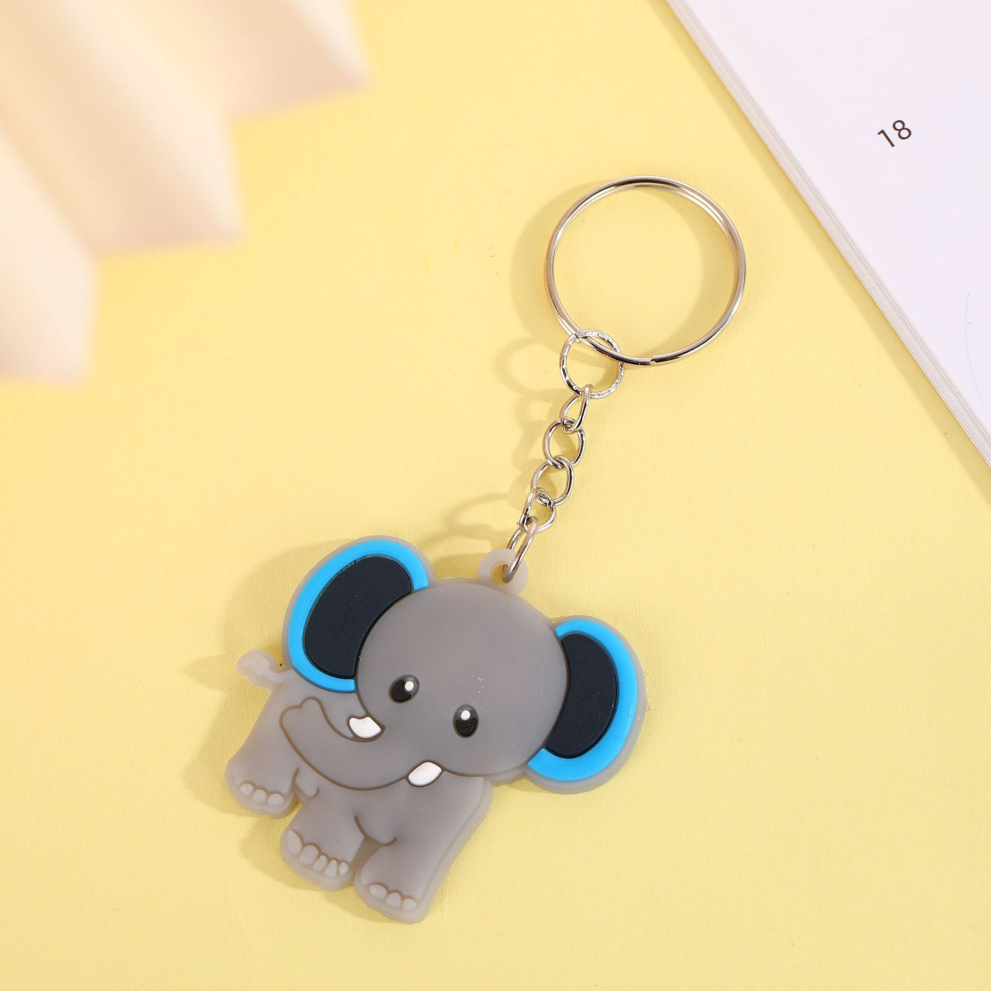 New PVC Soft Rubber Small Gift Cartoon Animal Keychain