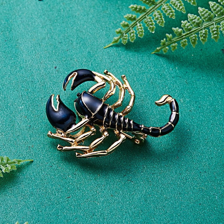 Scorpion Painting Oil Animal Brooch Personality Insect