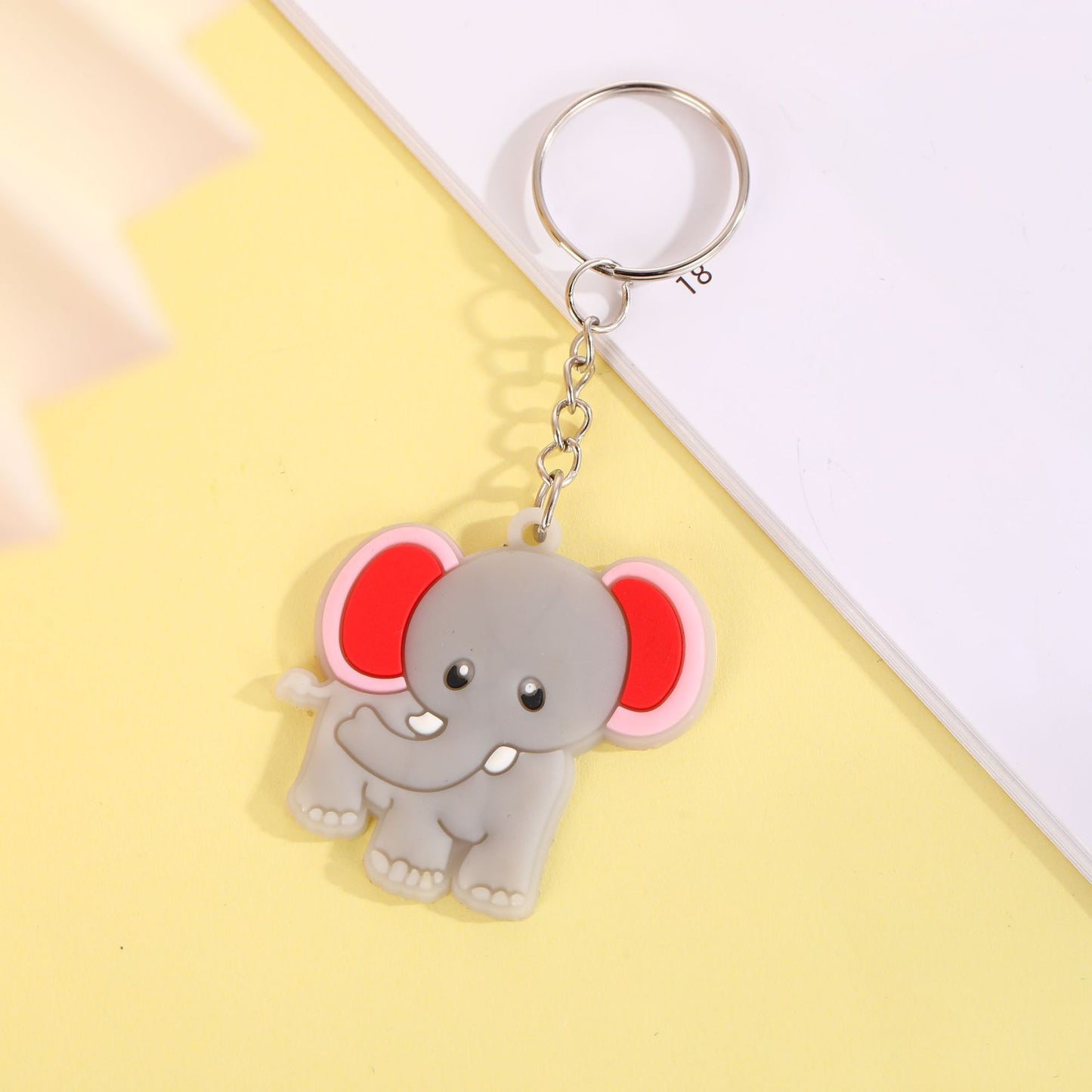 New PVC Soft Rubber Small Gift Cartoon Animal Keychain