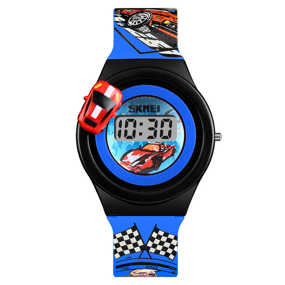 Rotating runway toy anime watch