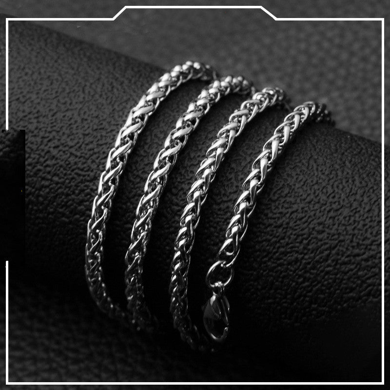 Titanium steel necklaces for men