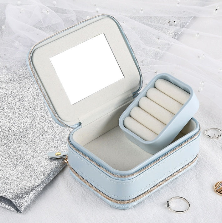 Portable PU Jewelry Storage Box