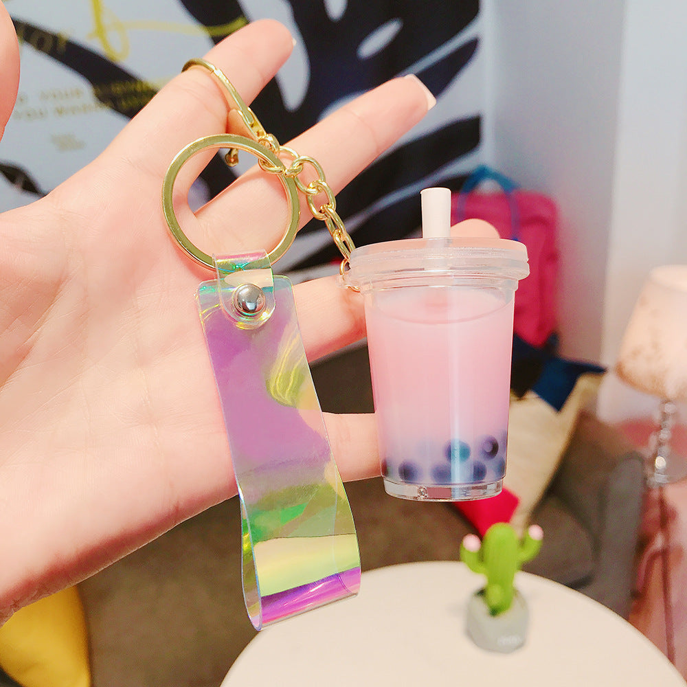 Acrylic Small Gift Simulation Beverage Keychain