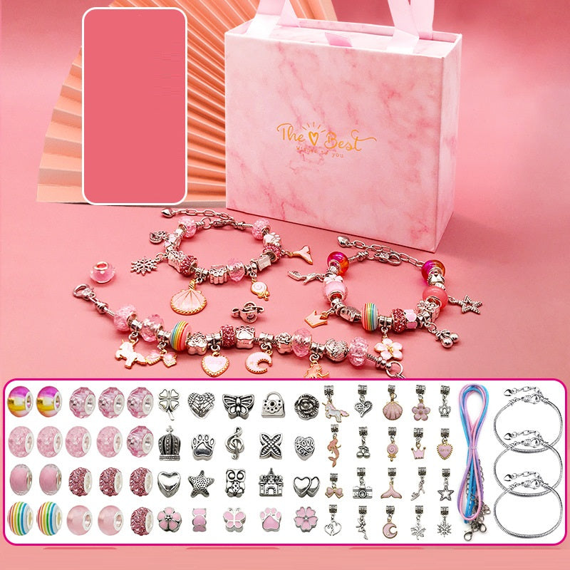 Children's Diy Handmade Beaded Bracelet Creative Jewelry Set Gift Box