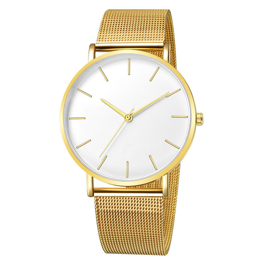 Mesh belt men's watch