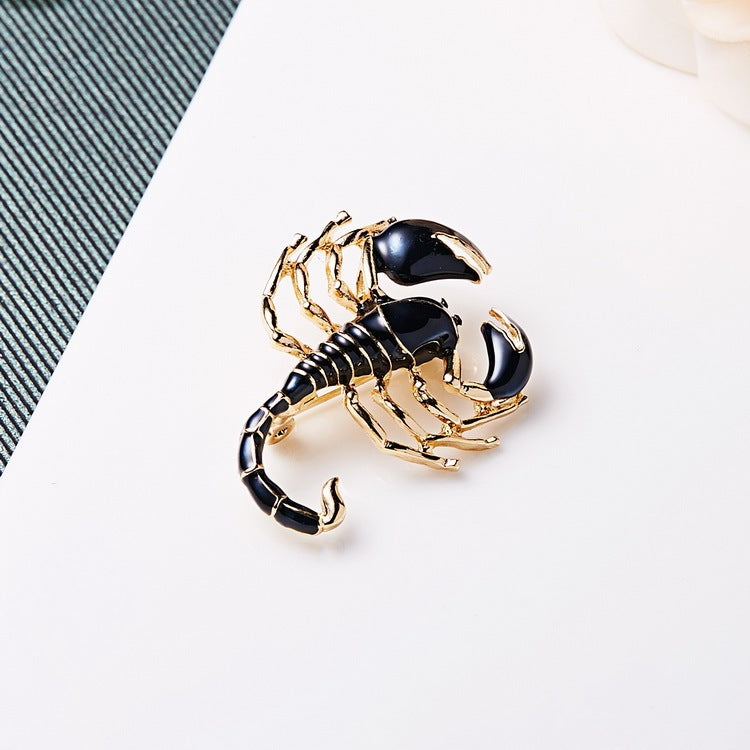 Scorpion Painting Oil Animal Brooch Personality Insect