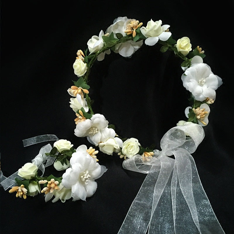 Children's wreath hand flower set