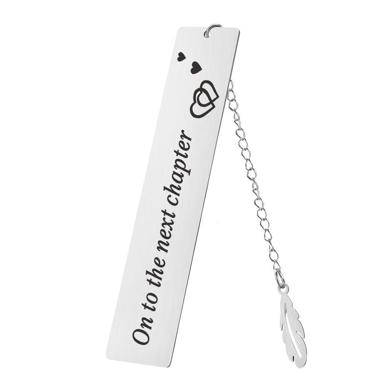 Religion Cross Bible Verse Stainless Steel Pendant Inspirational Bookmark Teachers Day Gifts