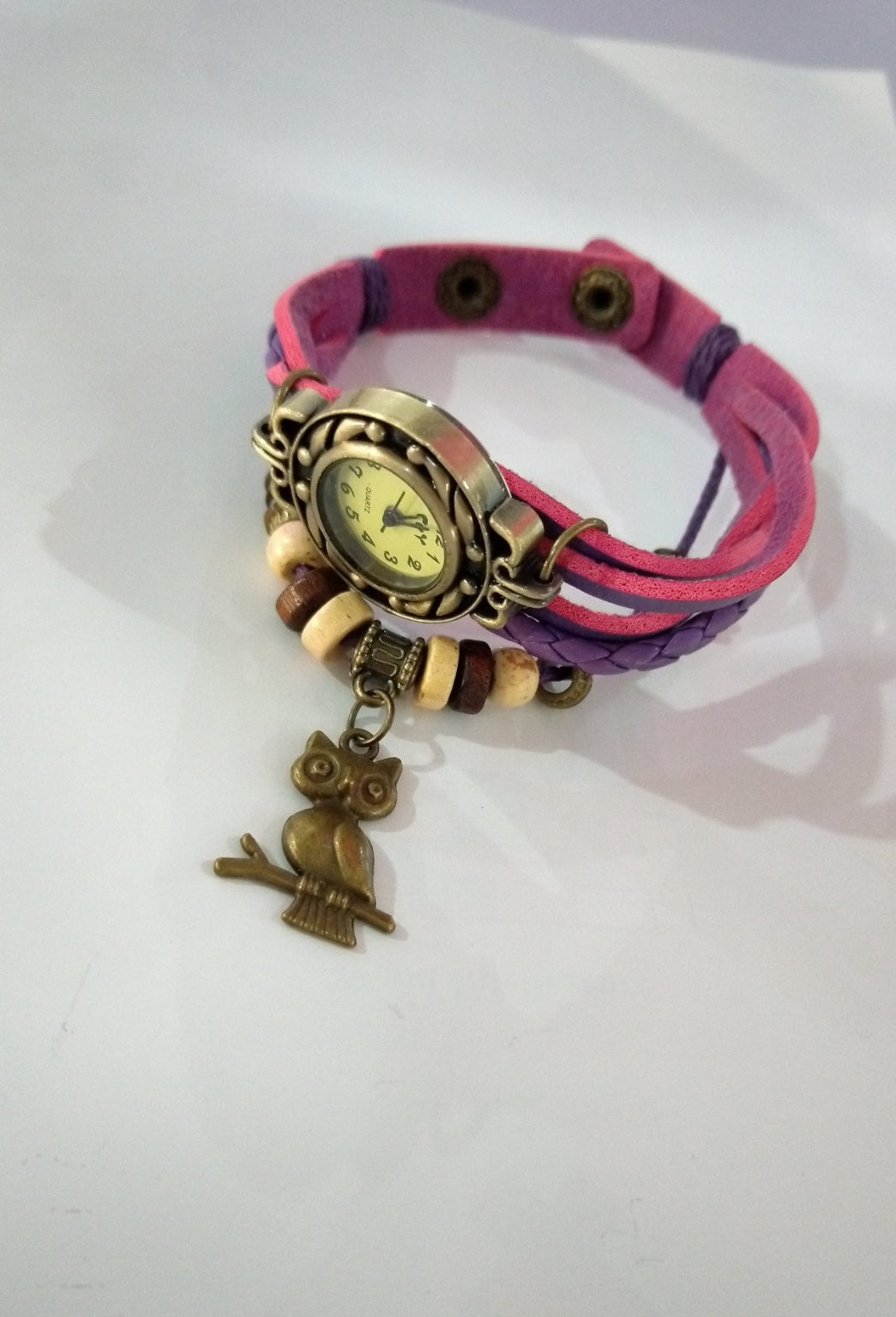 New bracelet bracelet owl female style back Rome fashion punk tide Korean female student Watch