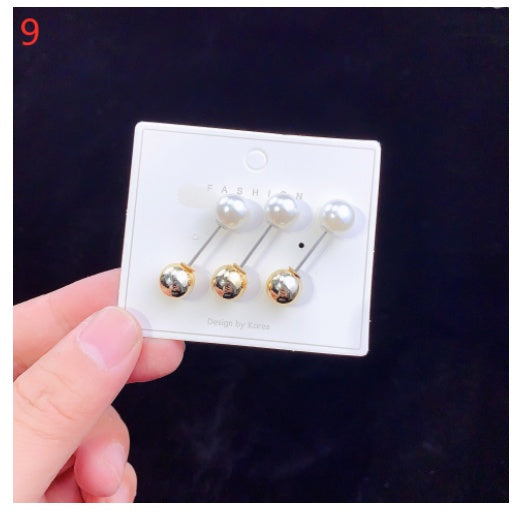 Brooch Pin Overalls Waist Opening Pearl Pin Buckle Clothes Fixed