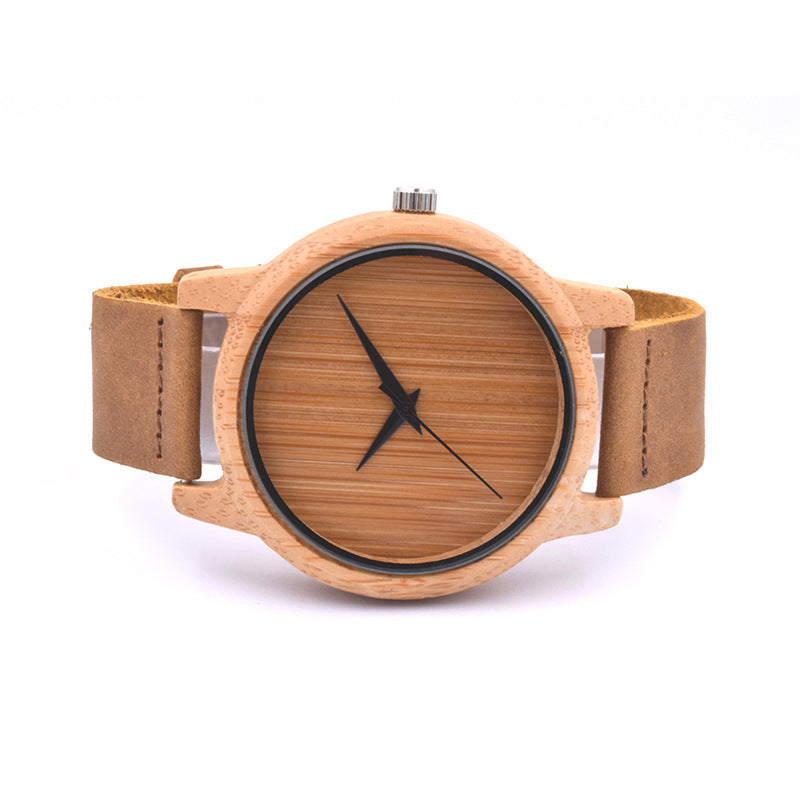 Women's Simple Sandalwood Quartz Watch