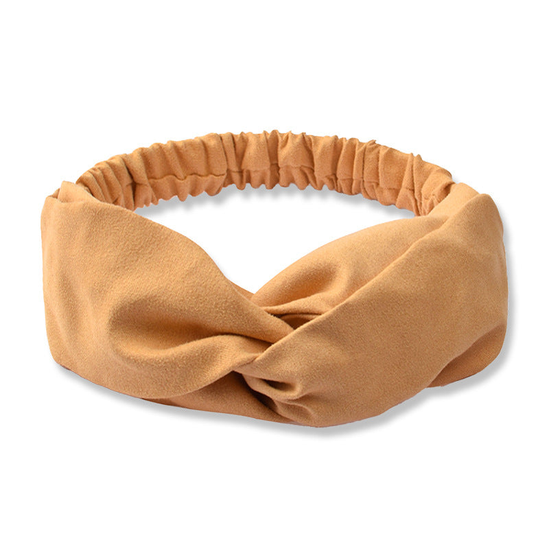 Suede Face Wash Headband Literary Fashion