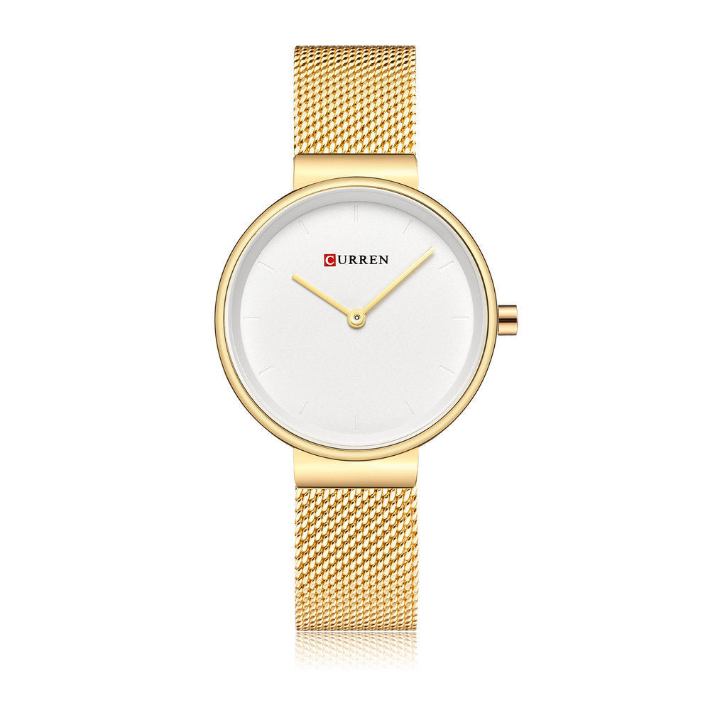 Modern Mesh Belt Quartz Watch for Women