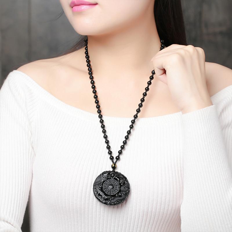 Lucky Pendant Black Chains