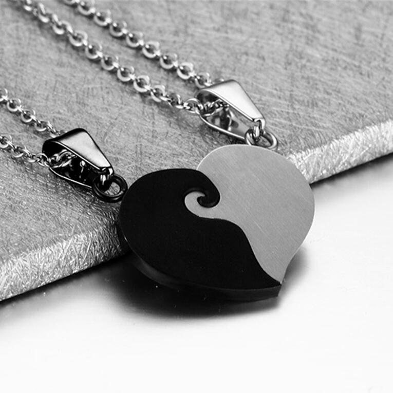 Love pendant couple necklace