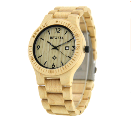 Men's simple ultra-thin wood watch creative gift quartz watch