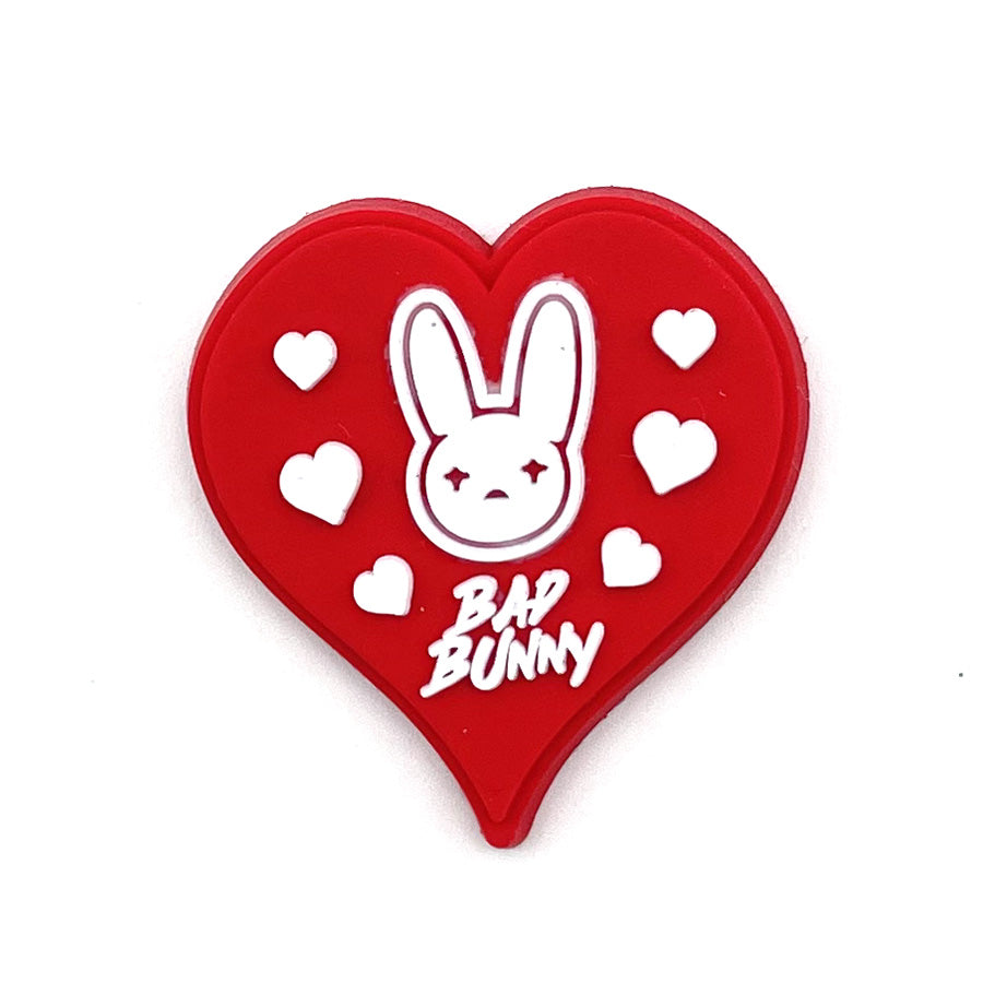 Cartoon Bad Bunny Pattern Hole Shoe Flower Accessories