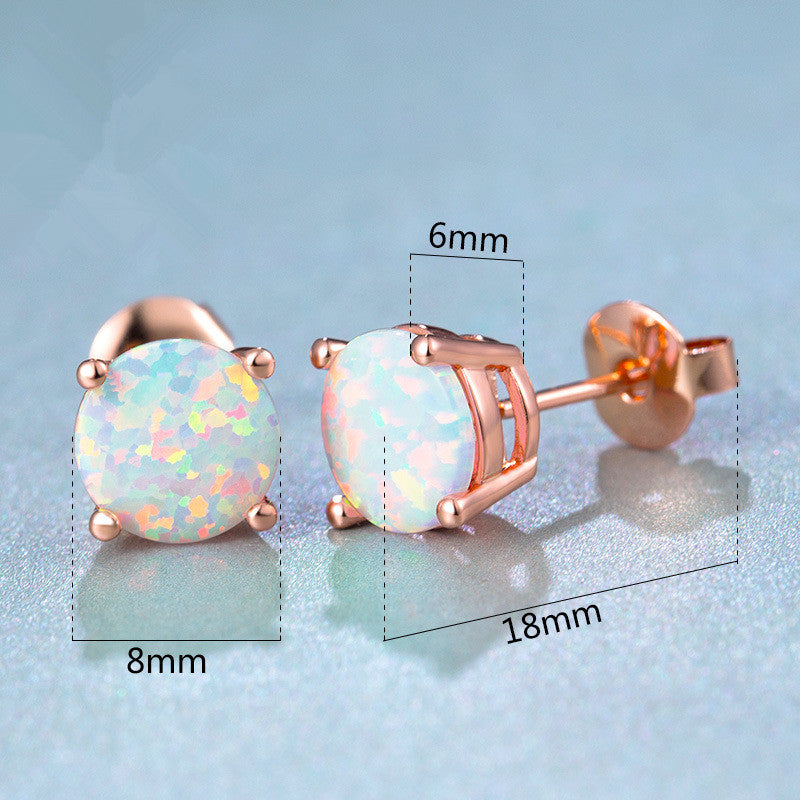 Personalized All-Match Opal Opal Fashion Earrings Earrings Female Earrings Earrings