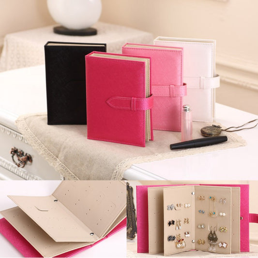 Jewelry Box Earring Book Portable Earrings Bag Storage Album Books Boxes Jewelry Necklace Collect Organizer