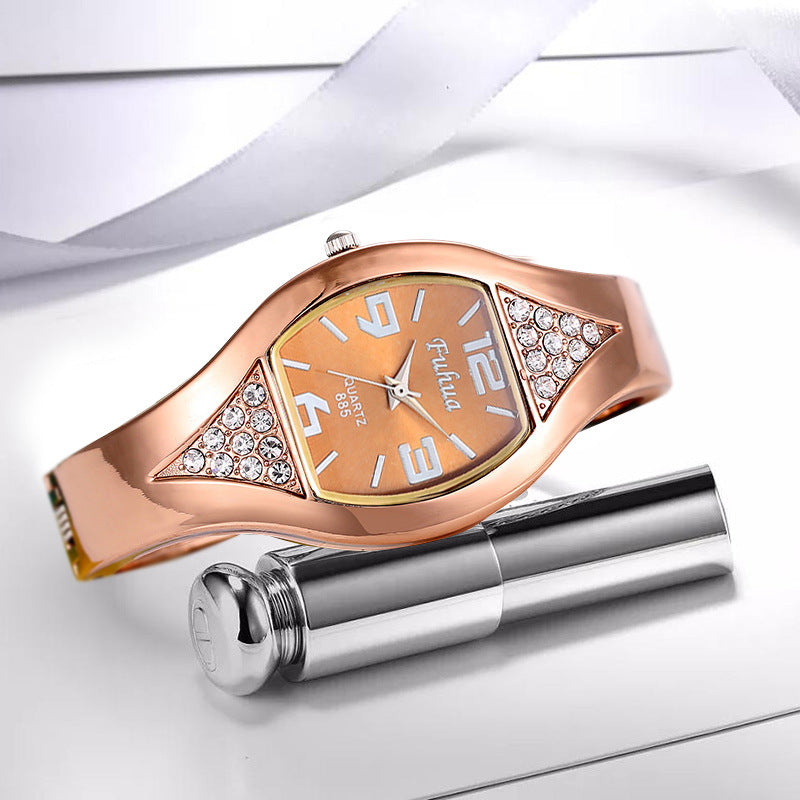 Watch rose gold ladies bracelet watch