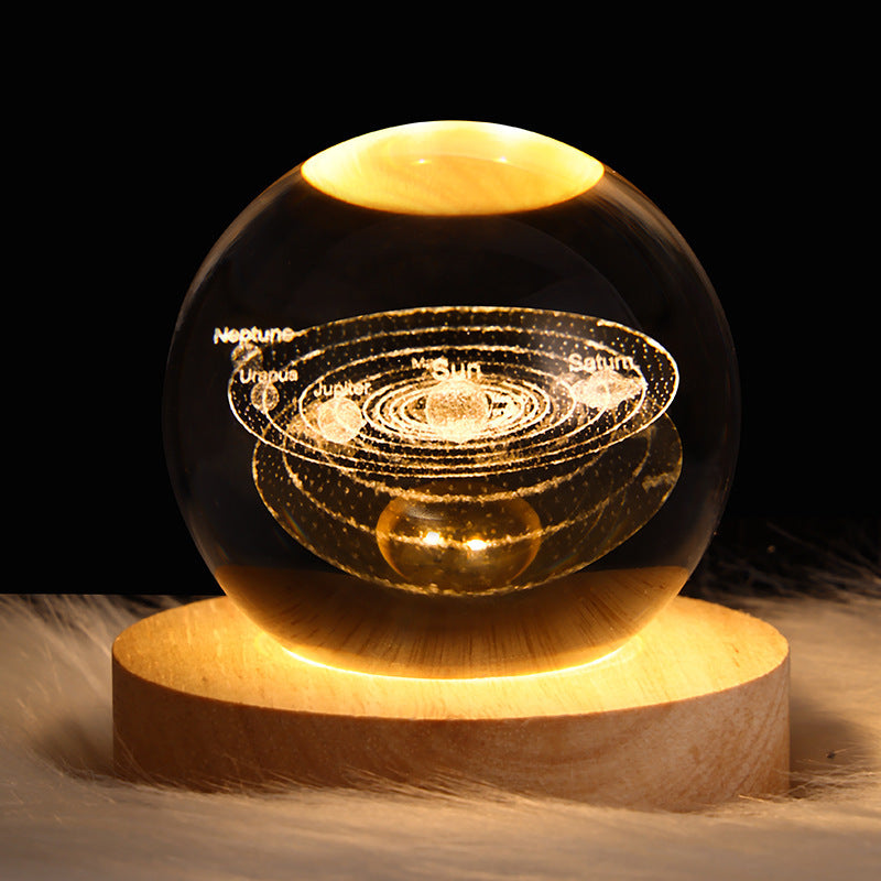 3D Crystal Ball LED Night Light